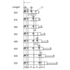 Sistemi per cassetti push pull estrazione totale 500mm (sinistra e destra)