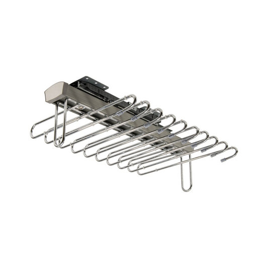 Portapantaloni Estraibile per Armadio con Chiusura Ammortizzata Soft-Close - Grigio, 320x465mm