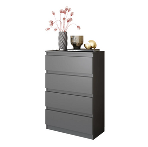 GABRIEL - Cassettiera a 4 cassetti - Credenza per camera da letto - Antracite