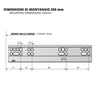 Sistemi per cassetti ammortizzate estrazione totale (sinistra e destra) 250mm
