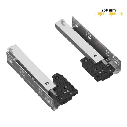 Sistemi per cassetti ammortizzate estrazione totale (sinistra e destra) 250mm