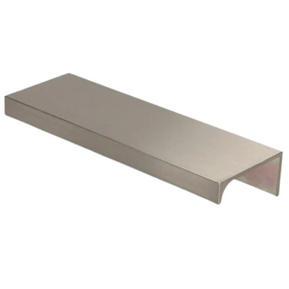 Maniglia per Mobili a Bordo Edge Grip in Alluminio Acciaio Spazzolato - 160mm (Lunghezza totale 180mm)