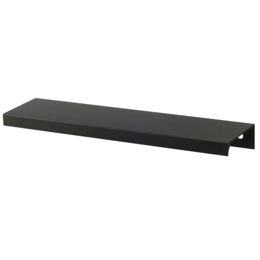 Maniglia per Mobili a Bordo Edge Grip Profilo Tondo - 64mm (Lunghezza Totale 84mm) - Nero Opaco