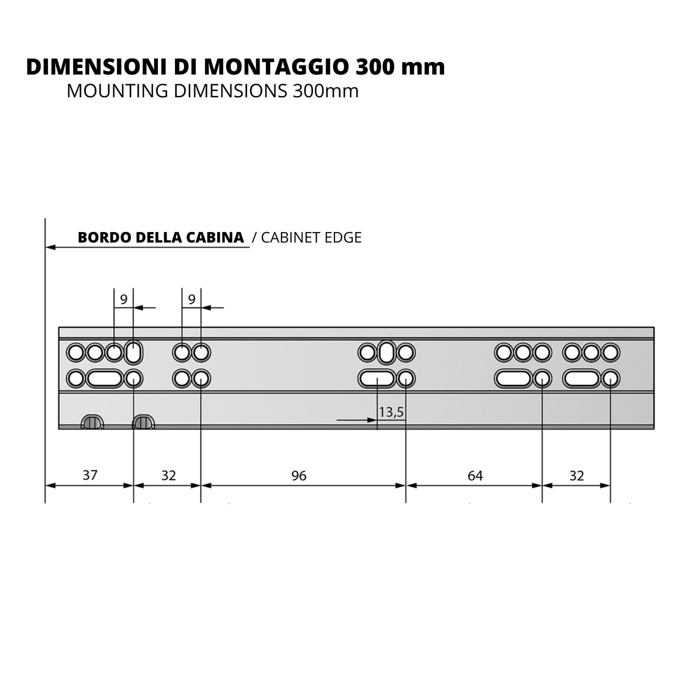 Sistemi per cassetti ammortizzate estrazione totale (sinistra e destra)