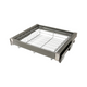 Cestello Estraibile per Armadio da 90cm con Chiusura Ammortizzata Soft-Close - Cromo
