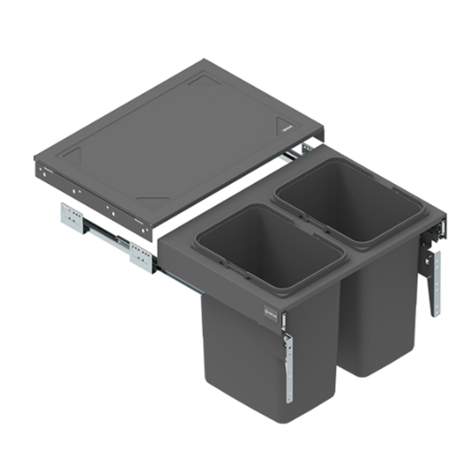 Pattumiera differenziata sottolavello 2 secchi (2x15L o 2x20L) - 60cm per cucina