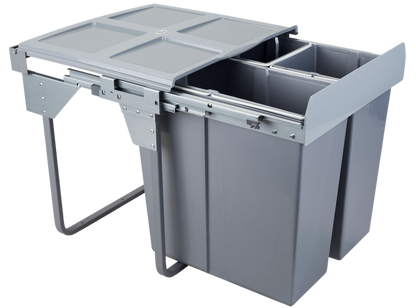 Pattumiera differenziata sottolavello 3 secchi (34L + 2x17L) - 60cm per cucina