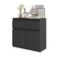 NOAH - Cassettiera con 2 cassetti e 2 ante - Credenza per camera da letto - Antracite