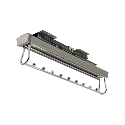 Appendiabiti Estraibile per Armadio con Chiusura Ammortizzata Soft-Close - Grigio
