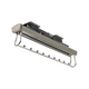 Appendiabiti Estraibile per Armadio con Chiusura Ammortizzata Soft-Close - Grigio