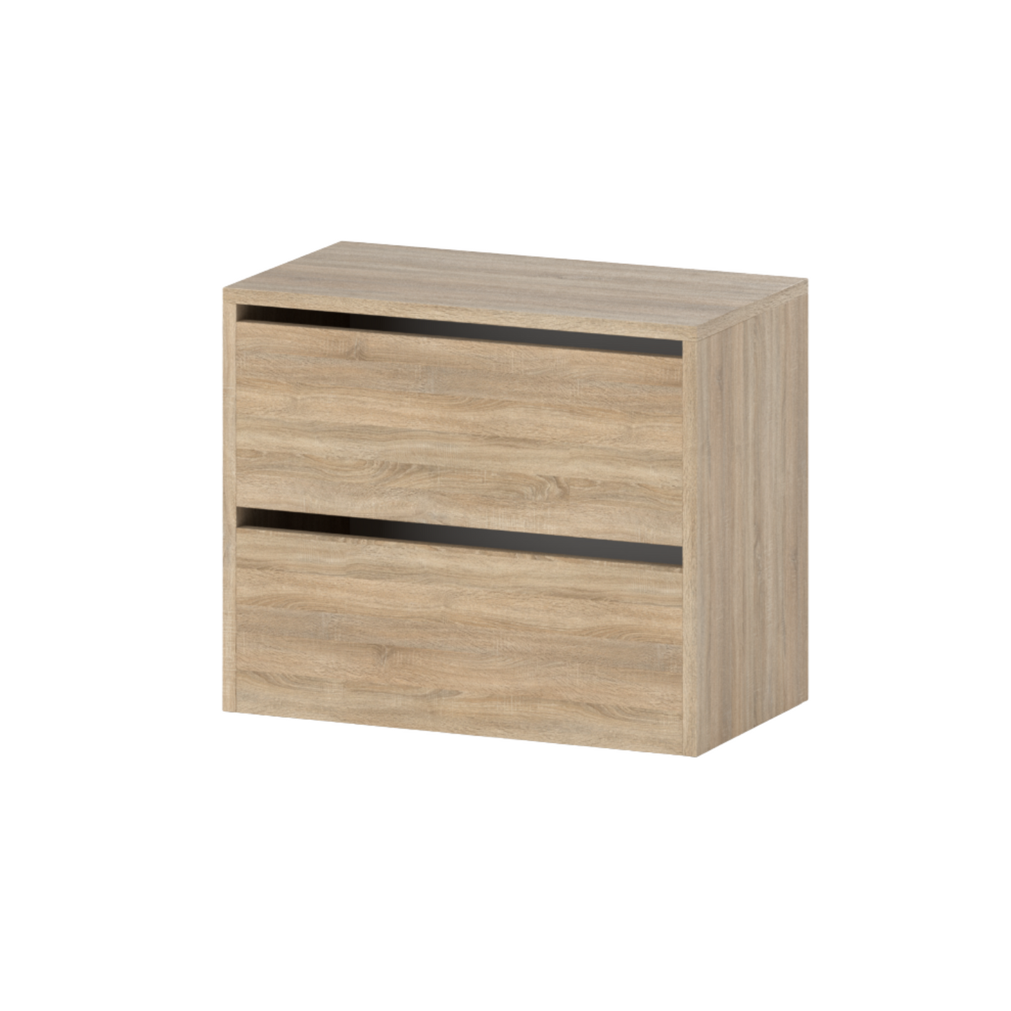 JACK - Scarpiera legno - Portaoggetti a 2 ripiani - Rovere Sonoma A50cm L60cm P36cm