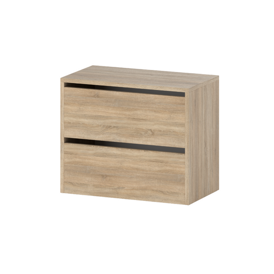 JACK - Scarpiera legno - Portaoggetti a 2 ripiani - Rovere Sonoma A50cm L60cm P36cm