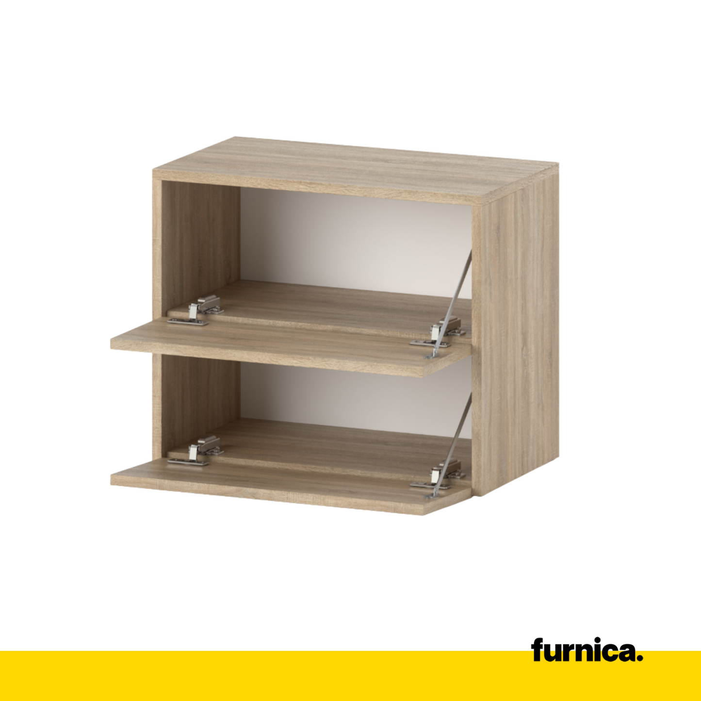 JACK - Scarpiera legno - Portaoggetti a 2 ripiani - Rovere Sonoma A50cm L60cm P36cm