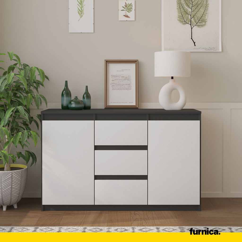Cassettiera con 6 cassetti, credenza bassa - 120 x 40 x 75 cm - MDF - per camera da letto o soggiorno - Bianco | Leroy Merlin Cassettiera con 6 cassetti, credenza bassa - 120 x 40 x 75 cm - MDF - per camera da letto o soggiorno - Bianco | Leroy Merlin