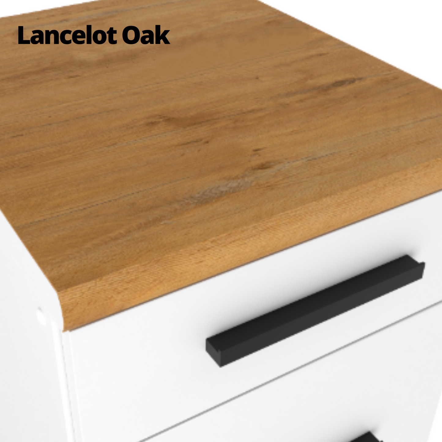 RENO - Set cucina - Rovere Wotan con piano di lavoro - 8 unità - 260 cm