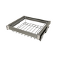 Portapantaloni Estraibile per Armadio 600mm Soft-Close - Grigio