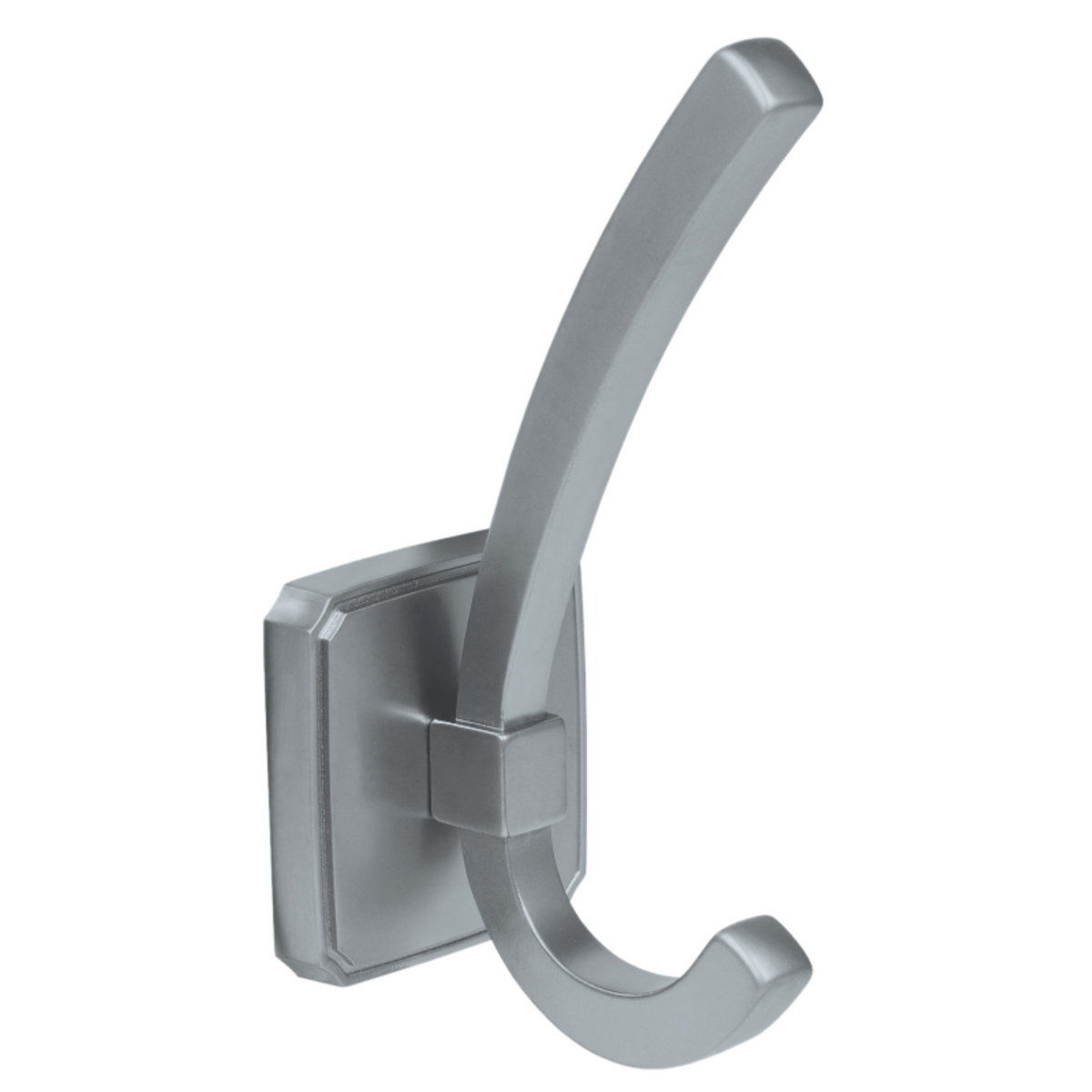Gancio Appendiabiti Doppio 122mm - Acciaio Spazzolato