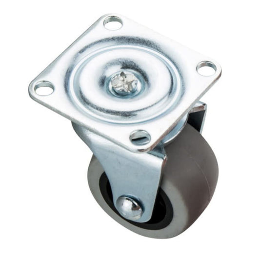 Ruota per Mobili in Gomma con Cuscinetto Ø38mm - Portata 19kg