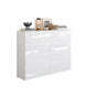 GABRIEL - Cassettiera a 8 cassetti - Credenza per camera da letto - Bianco lucido
