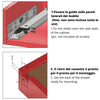 Sistemi per cassetti ammortizzate estrazione totale (sinistra e destra) 550mm