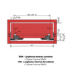 Sistemi per cassetti ammortizzate estrazione totale (sinistra e destra) 500mm
