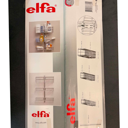 Sistema a Cestelli per Porta e Parete Elfa in Acciaio Cromo - Grande
