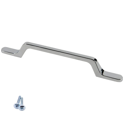 Maniglia per Mobili U098 Cromo - 128mm (Lunghezza totale 195mm)