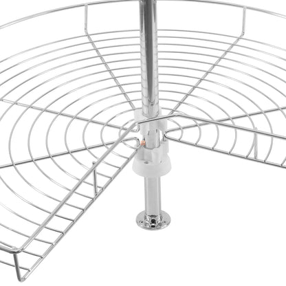 Cestello estraibilie per angolo cucina 3/4 - 750mm - 2 ripiani - Cromo