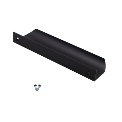 Maniglia per Mobili a profilo tondo Nero Opaco - 128mm (Lunghezze totali 148mm)