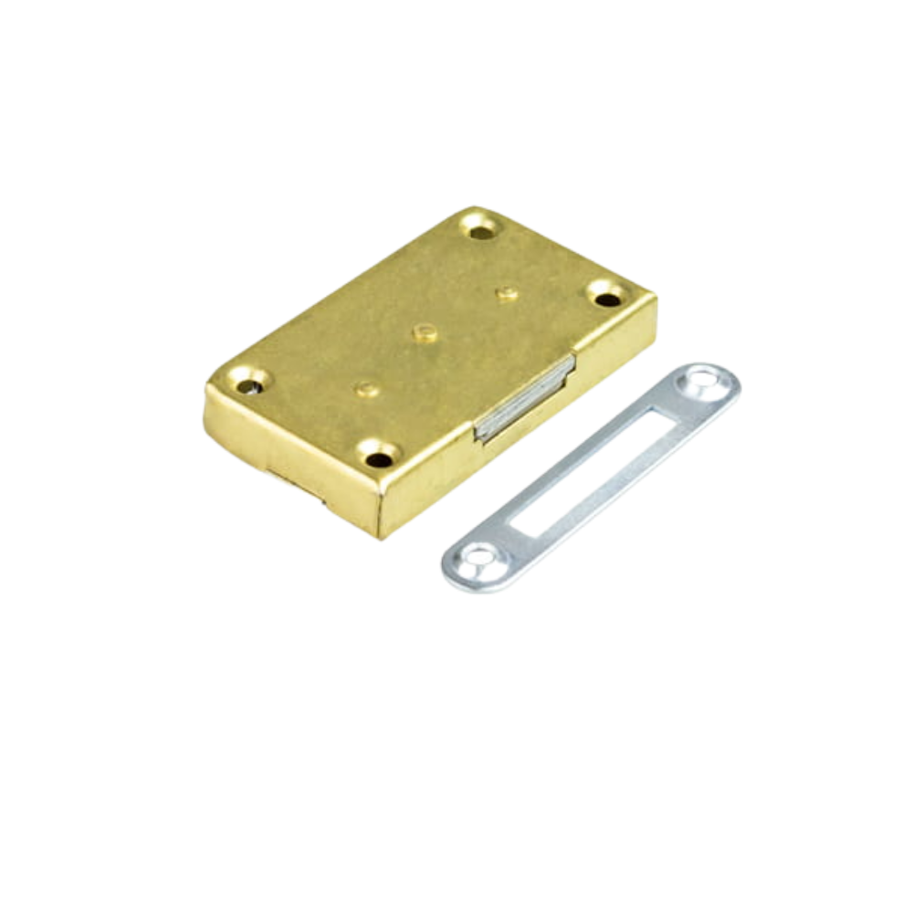 Serratura per mobili 35x60mm - Oro