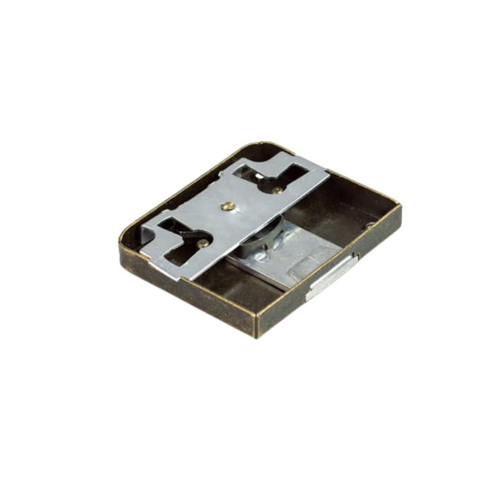 Serratura per mobili 35x60mm - Oro antico