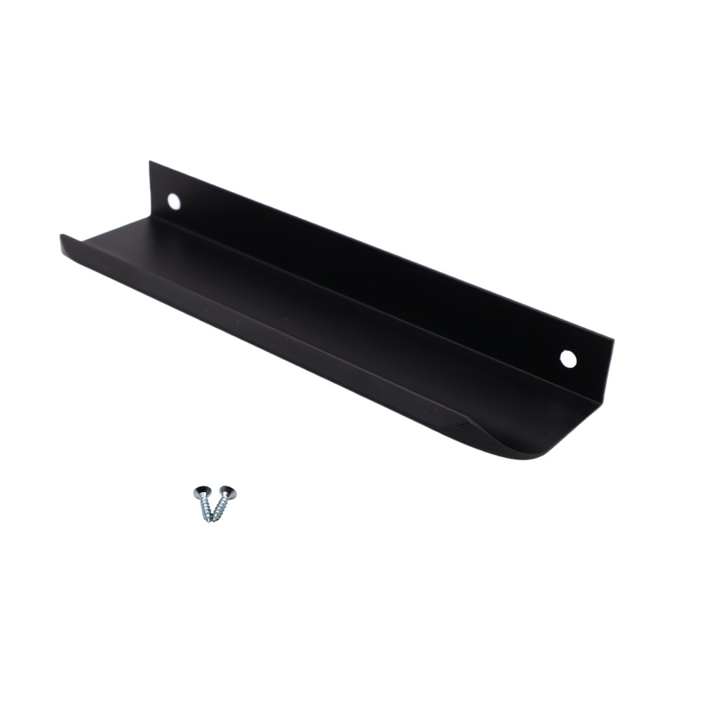 Maniglia per Mobili a profilo tondo Nero Opaco - 128mm (Lunghezze totali 148mm)