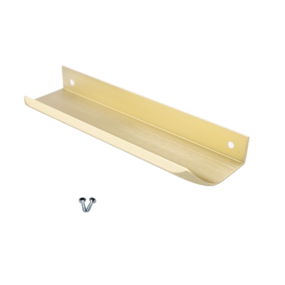 Maniglia per Mobili a profilo tondo Oro Opaco - 128mm (Lunghezze totali 148mm)