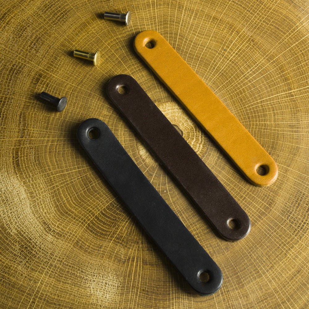 Maniglia in pelle arrotondato 96mm - 128mm (7) – Furnica
