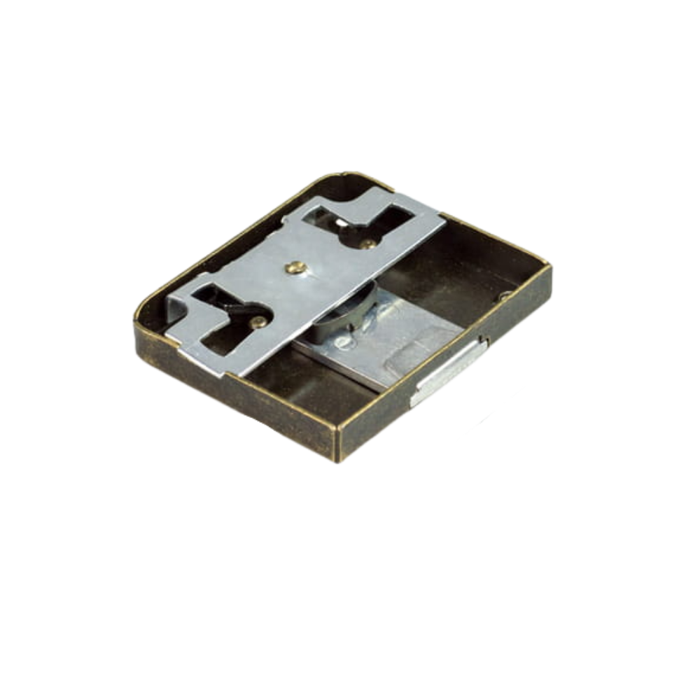 Serratura per mobili 40x60mm - Oro antico