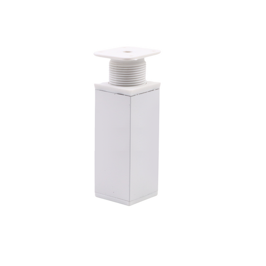 Piedini per Mobili regolabili 40x40mm - Altezza 100mm - Bianco