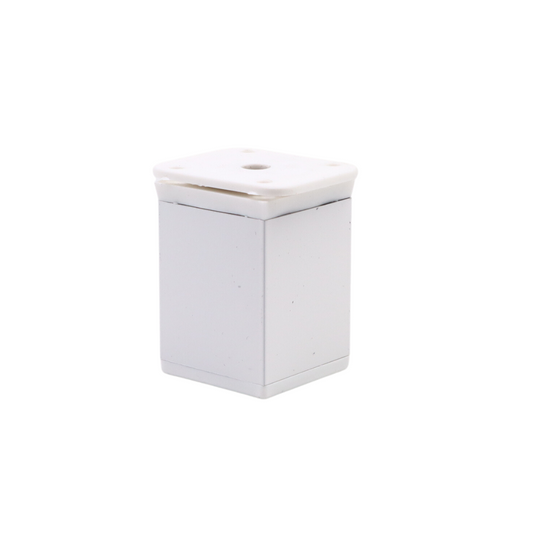 Piedini per Mobili regolabili 40x40mm - Altezza 60mm - Bianco