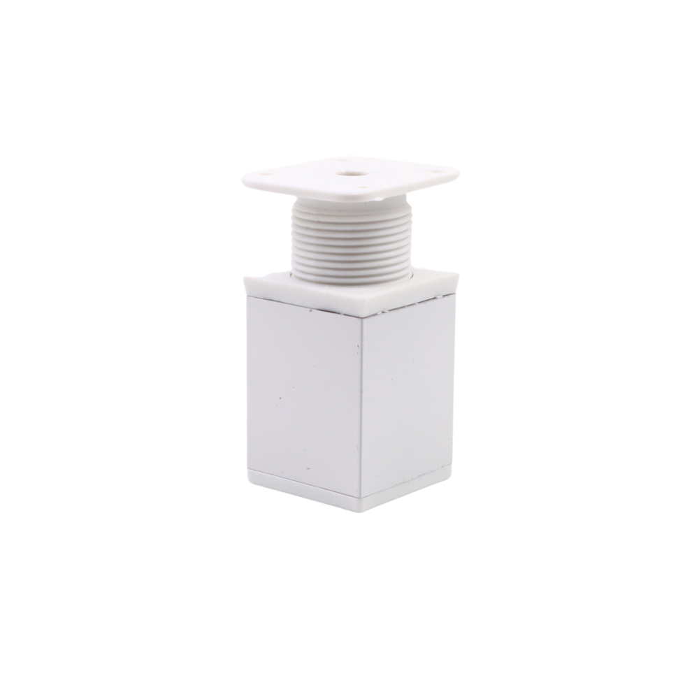 Piedini per Mobili regolabili 40x40mm - Altezza 60mm - Bianco
