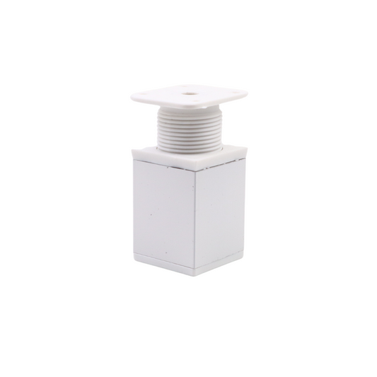 Piedini per Mobili regolabili 40x40mm - Altezza 60mm - Bianco