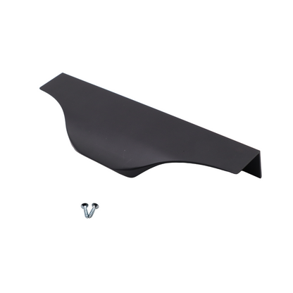 Maniglia per Mobili UFO Nero Opaco - 128mm (Lunghezze totali 148mm)