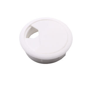 Passacavo in plastica per scrivania Ø60mm - Bianco
