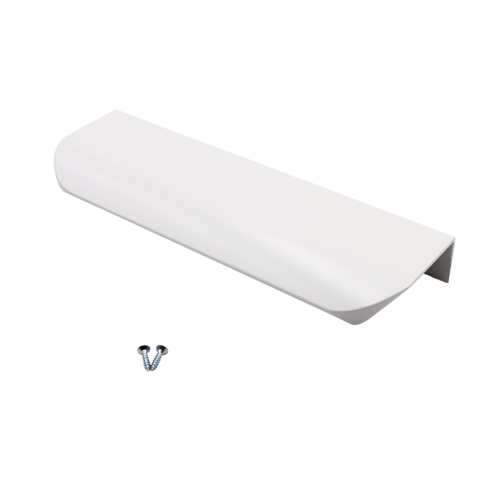 Maniglia per Mobili a profilo tondo Bianco - 128mm (Lunghezze totali 148mm)