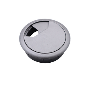 Passacavo in plastica per scrivania Ø60mm - Metallico
