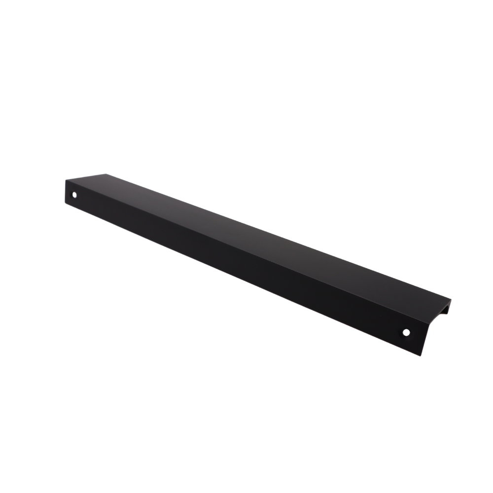 Maniglia per Mobili in Alluminio Nero - 256mm (Lunghezze totali 276mm)