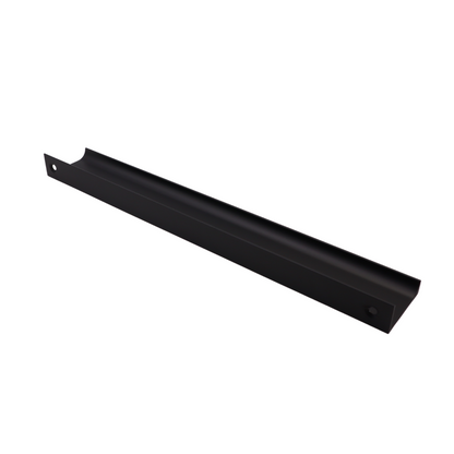Maniglia per Mobili in Alluminio Nero - 256mm (Lunghezze totali 276mm)