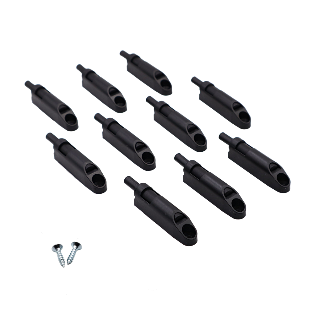 Push Pull per Ante Nero + adattatore (10 pezzi)
