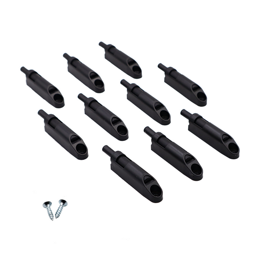 Push Pull per Ante Nero + adattatore (10 pezzi)