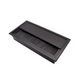 Passacavo rettangolare in alluminio 160x80mm - Nero – Furnica