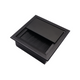 Passacavo quadrato in alluminio per scrivania 80x80mm - Nero – Furnica