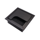 Passacavo quadrato in alluminio per scrivania 80x80mm - Nero "Wave" – Furnica